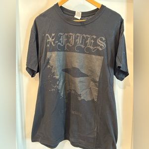 X-FILES I Want to Believe Black on Black Tee